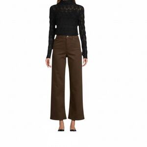 Antonio Melani High Rise Wide Leg Raleigh trouser jeans in brown